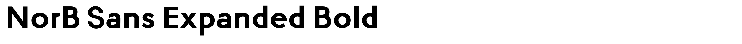 NorB Sans Expanded Bold